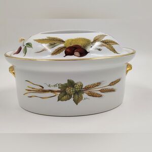 Royal Worcester Evesham Covered Dish Kitchen Dining